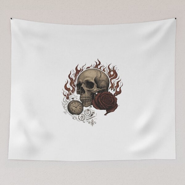 Item preview, ArtSkullRoseVintageGothicDesign designed and sold by Artrendzs.
