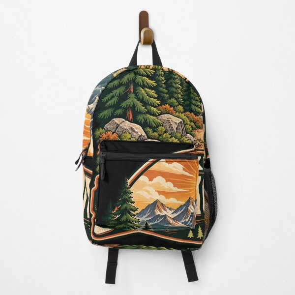 Item preview, Take the Scenic Trail - Vintage Mountain Hiking Art designed and sold by haitrieuic96.