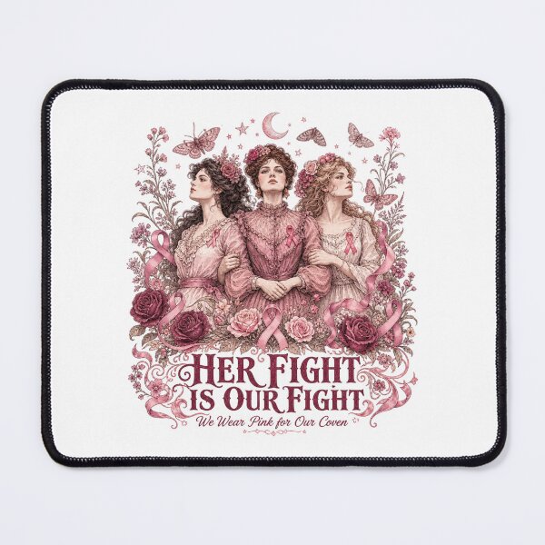 Item preview, Her Fight Is Our Fight Breast Cancer Support Art designed and sold by SedaMythica.