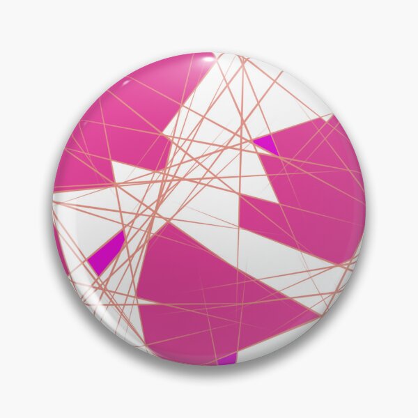 Item preview, Elegant design, abstract geometric modern in pink, white and gold tones - Intuitively hand-designed designed and sold by Susanna Schorr.