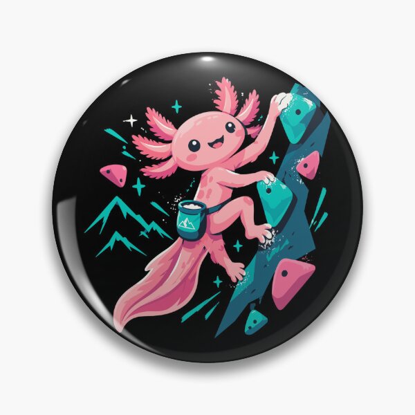 Artikelvorschau, Süßes Axolotl beim Bouldern Motiv entworfen und verkauft von Pineapple-Tree.
