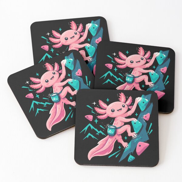 Artikelvorschau, Süßes Axolotl beim Bouldern Motiv entworfen und verkauft von Pineapple-Tree.