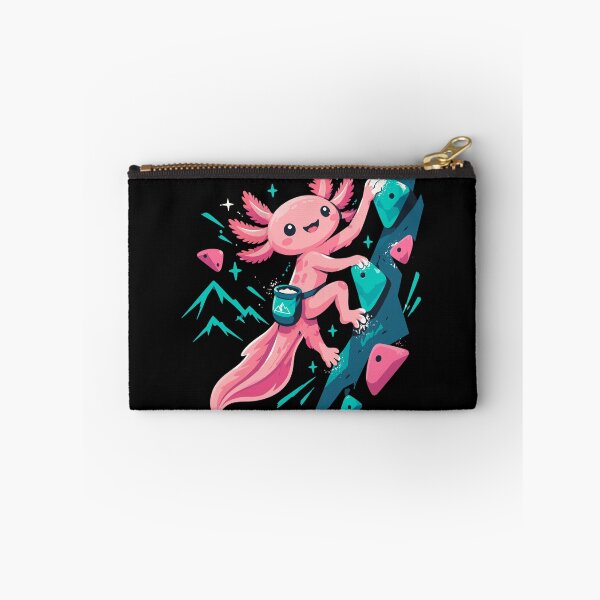 Item preview, Cute axolotl bouldering motif designed and sold by Pineapple-Tree.