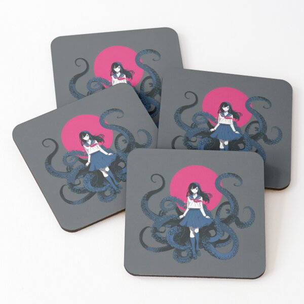 Item preview, Octopus girl on pink bg designed and sold by anytka.