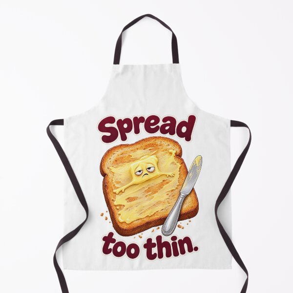 Item preview, Spread Too Thin - Funny Burnout Butter designed and sold by ManxCatAndy.