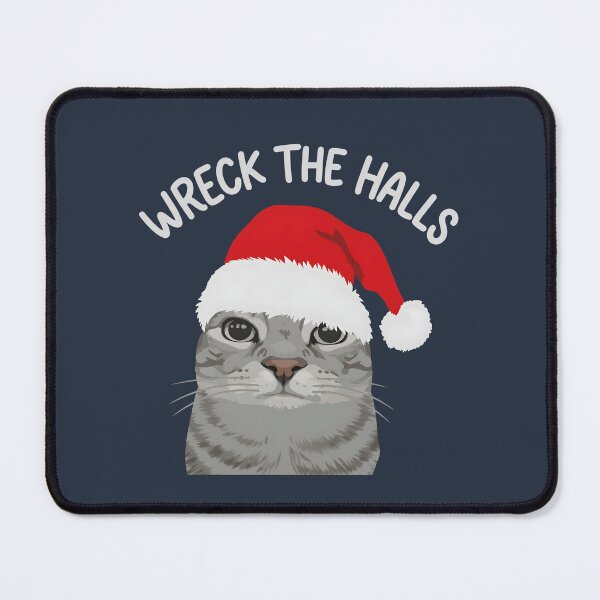 Item preview, Wreck The Halls Funny Christmas Cat designed and sold by HowToCanadian.