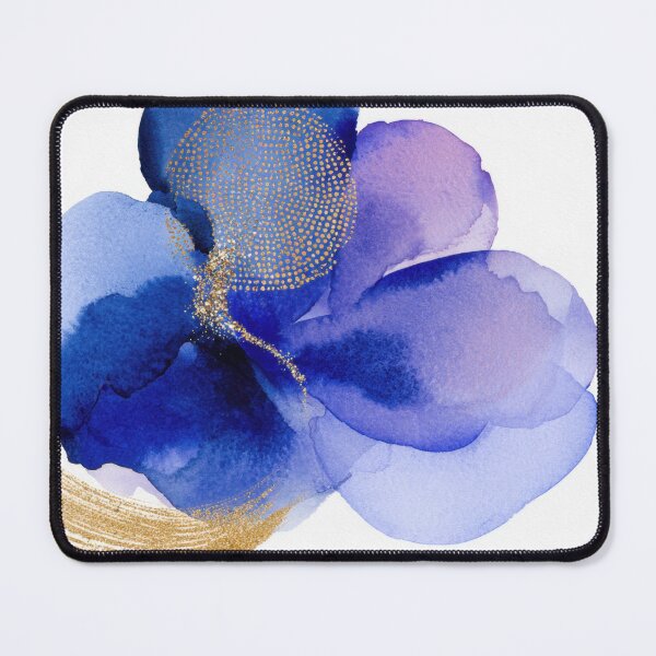Item preview, Bright blue abstract watercolor art designed and sold by anytka.