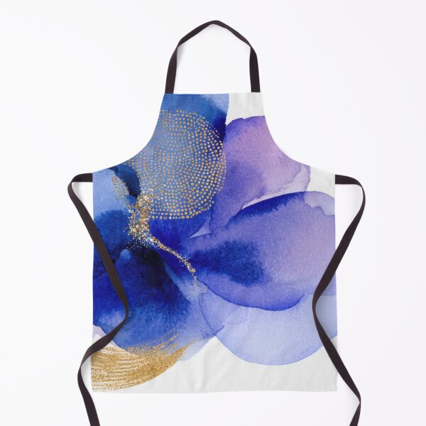 Item preview, Bright blue abstract watercolor art designed and sold by anytka.