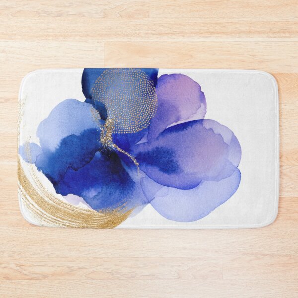 Item preview, Bright blue abstract watercolor art designed and sold by anytka.