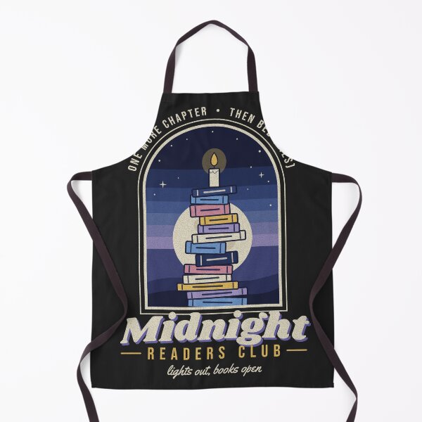Aperçu de l'œuvre Midnight Readers Club Retro Moon Book Stack créée et vendue par somebasic.