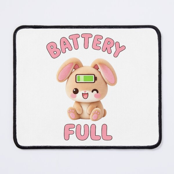 Item preview, Battery Full Cute Bunny Low designed and sold by kaream1308.