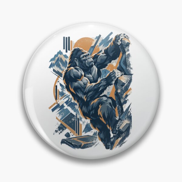 Item preview, Abstract Gorilla Bouldering – Modern Design designed and sold by Pineapple-Tree.
