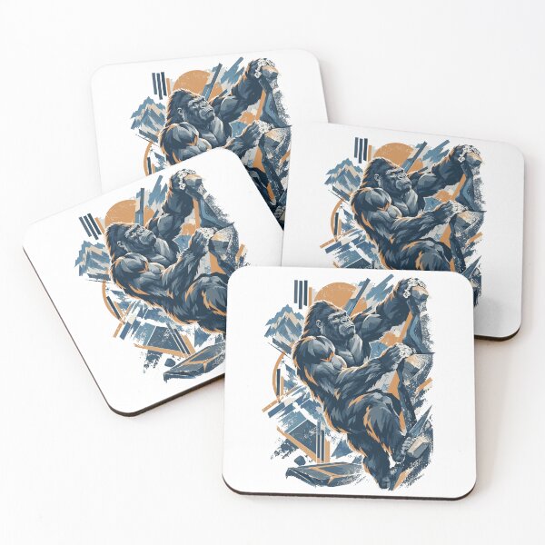 Item preview, Abstract Gorilla Bouldering – Modern Design designed and sold by Pineapple-Tree.