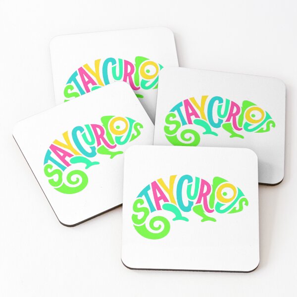 Artikelvorschau, Curious Chameleon Neon Retro Vector Lettering Art entworfen und verkauft von CreativeArtisanPrints Shop.