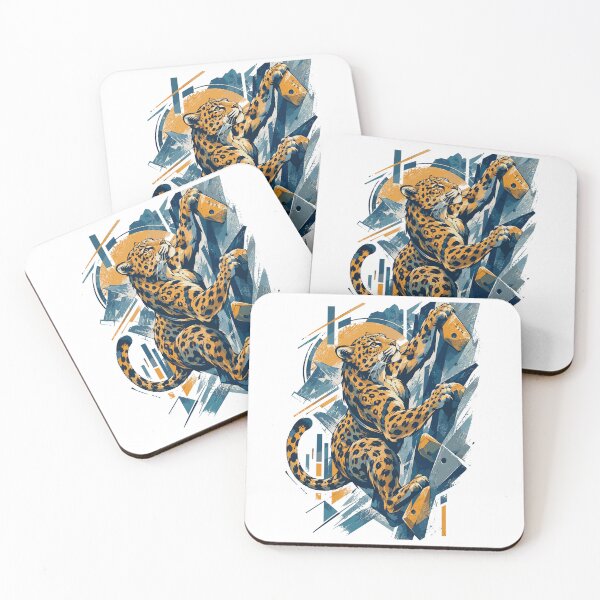 Item preview, Bouldering Leopard – Abstract Climbing designed and sold by Pineapple-Tree.