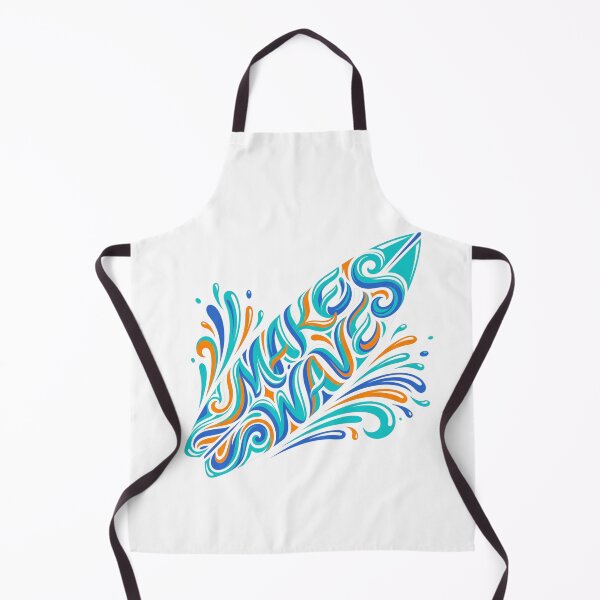 Aperçu de l'œuvre Ocean Waves Surfboard Tropical Summer Vector Art créée et vendue par CreativeArtisanPrints Shop.