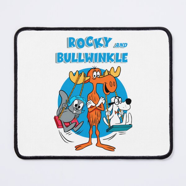 Item preview, Rocky And Bullwinkle Retro Cartoon Character Design designed and sold by Mary Good.
