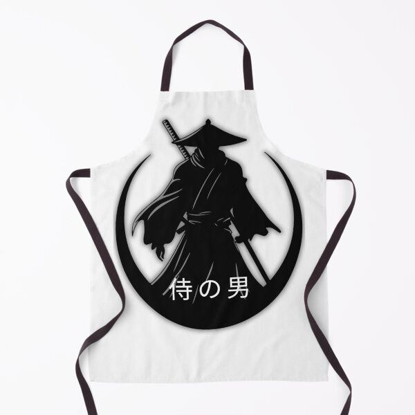 Item preview, Japanese Samurai Man Kanji Silhouette Line Art designed and sold by unboxedbyJuls.