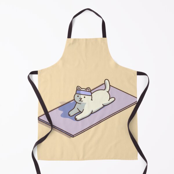 Item preview, Cat doing yoga on a mat designed and sold by anytka.