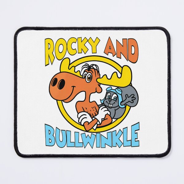 Item preview, Rocky And Bullwinkle Classic Cartoon Badge Design designed and sold by Mary Good.