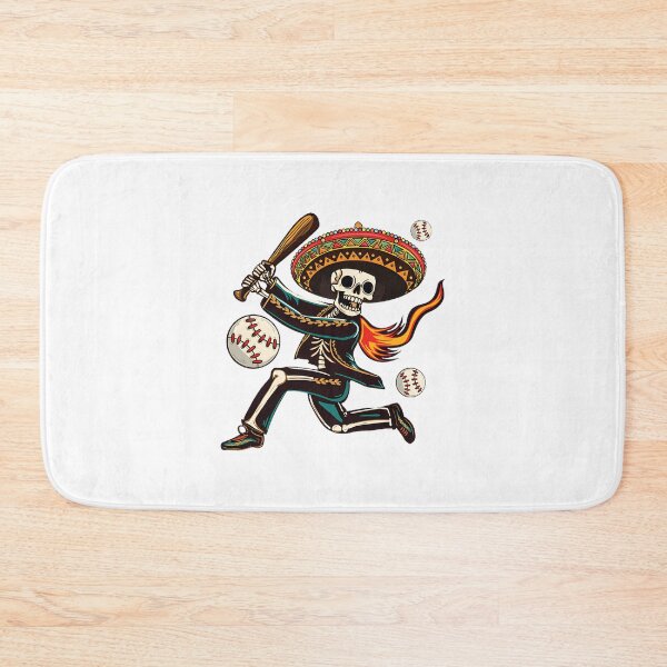 Item preview, Funny Skeleton Wearing Mexican Sombrero Baseball Design for Cinco De Mayo Celebration designed and sold by CobraYoun.