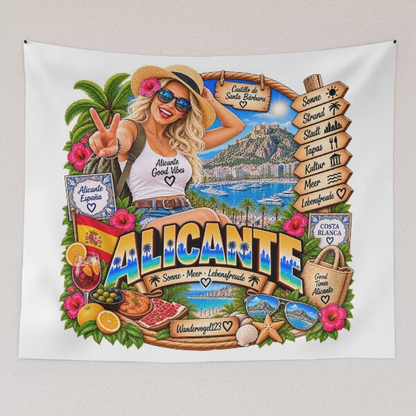 Item preview, Alicante Spain – Costa Blanca Sun Sea & Joy of Life designed and sold by Wandervogel123.