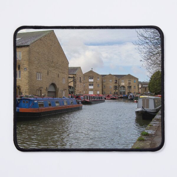 Item preview, Historic Sowerby Bridge Canal Basin and Narrowboats designed and sold by ArtworkNorth.