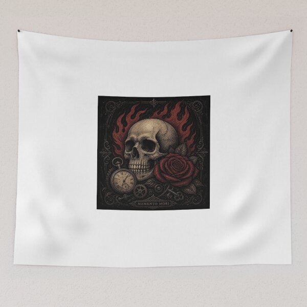 Item preview, ArtSkullRoseVintageGothicDesign designed and sold by Artrendzs.