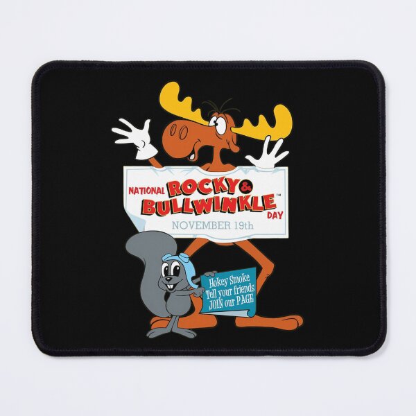 Item preview, National Rocky And Bullwinkle Day Retro Design designed and sold by Mary Good.