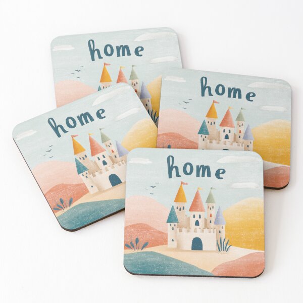 Item preview, Colorful castle with home text designed and sold by anytka.