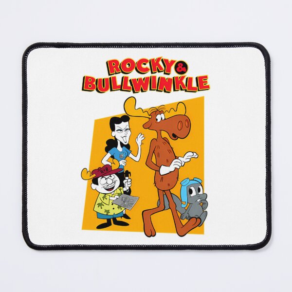 Item preview, Rocky And Bullwinkle Vintage Cartoon Poster Design designed and sold by Mary Good.