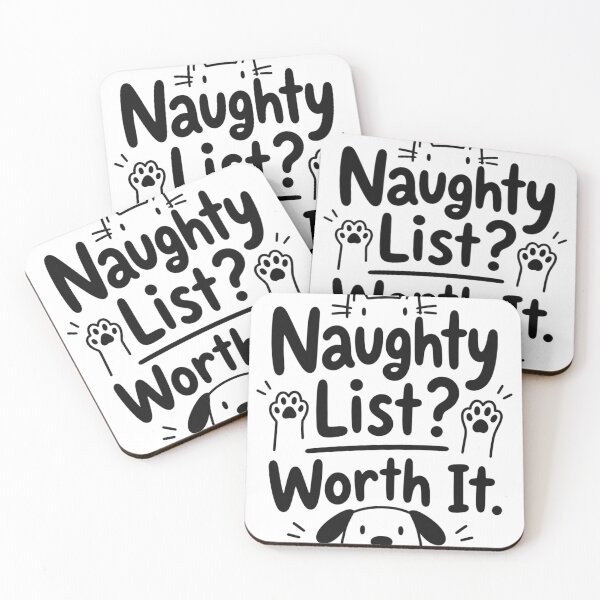 Item preview, Naughty List Worth It Funny Christmas Pet Dog Cat Lover Quote designed and sold by is-ann-are.