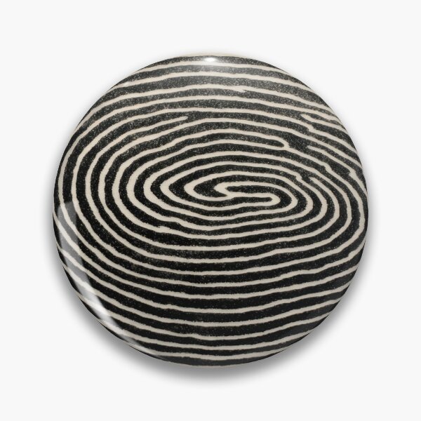 Item preview, Black and white fingerprint design designed and sold by anytka.