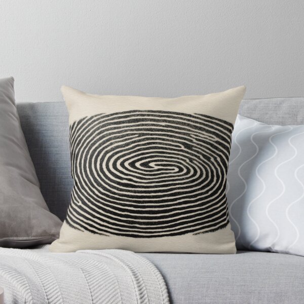 Item preview, Black and white fingerprint design designed and sold by anytka.
