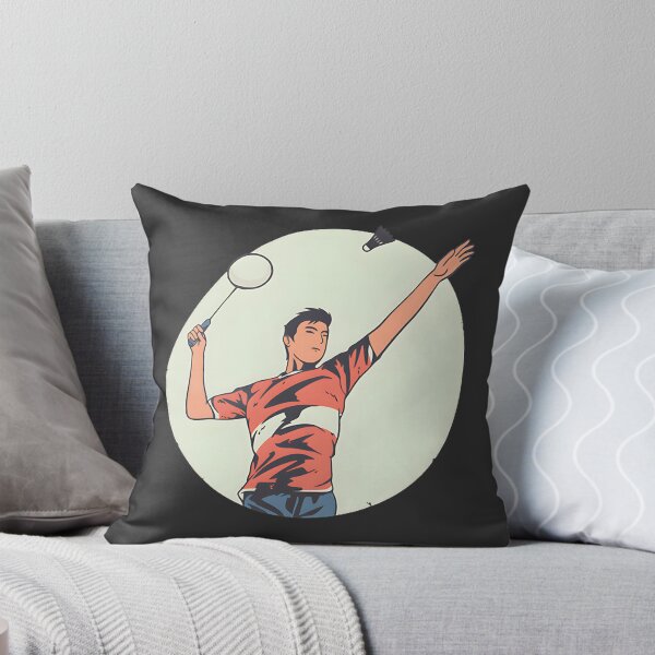 Artikelvorschau, Dynamische Badmintonspieler-Silhouette im Action-Sport-Design entworfen und verkauft von DallahAlli.