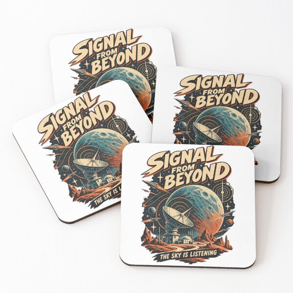 Item preview, Signal From Beyond Vintage Retro Sci-Fi Space Poster Design designed and sold by @SHINTOSARTSTORE.