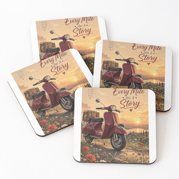 Item preview, Every Mile Has A Story – Vintage Scooter Adventure designed and sold by aliyehc.