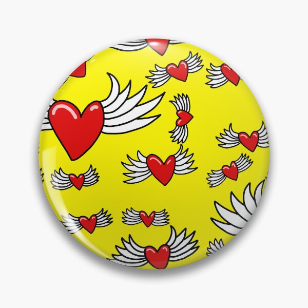 Item preview, Arte con estampado retro de corazón alado designed and sold by VunkfazeMerch.