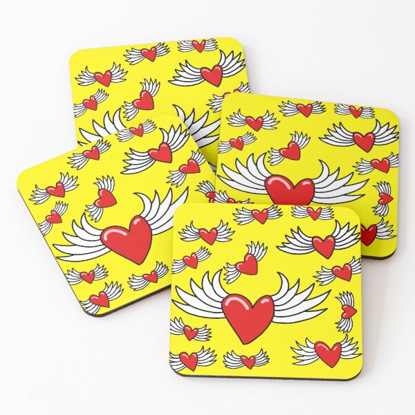Item preview, Arte con estampado retro de corazón alado designed and sold by VunkfazeMerch.