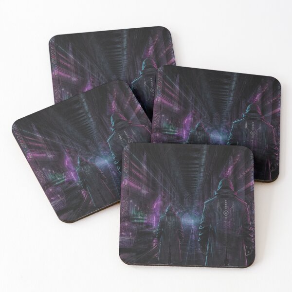 Item preview, Cyberpunk Subway Gothic Cathedral Time Slip Travelers Mural designed and sold by LazyDayzCo.