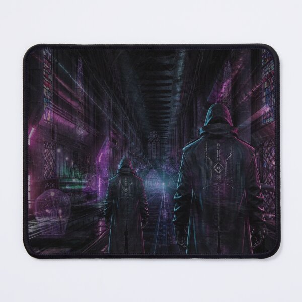 Item preview, Cyberpunk Subway Gothic Cathedral Time Slip Travelers Mural designed and sold by LazyDayzCo.