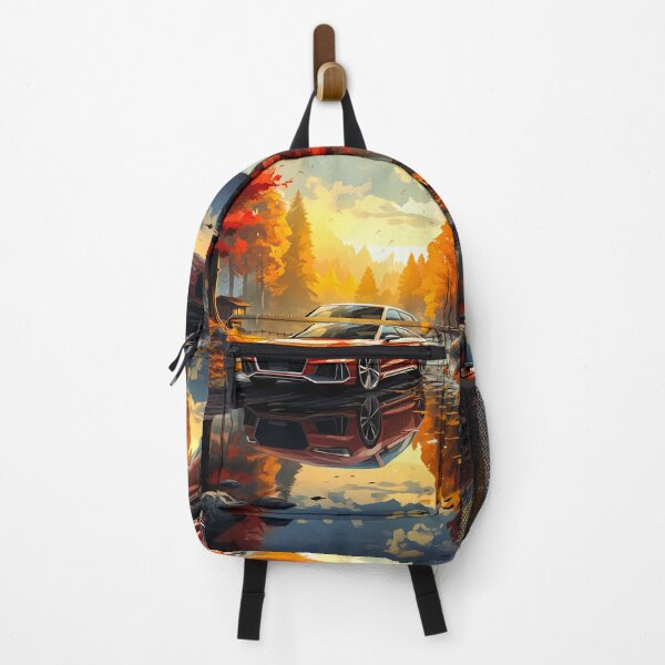Item preview, Red Performance Sedan in Autumn Forest Reflections designed and sold by RevUpDesign.