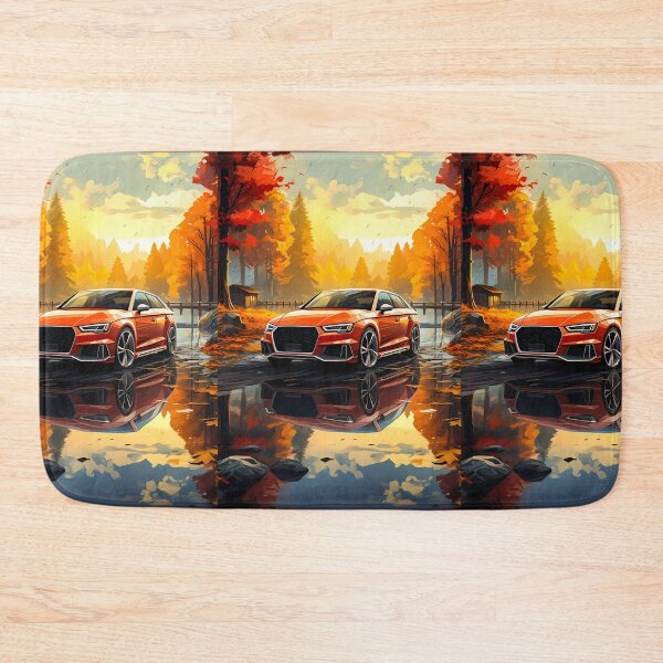 Item preview, Red Performance Sedan in Autumn Forest Reflections designed and sold by RevUpDesign.