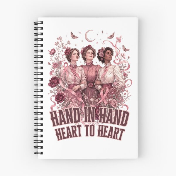 Item preview, Hand in Hand Heart to Heart Breast Cancer Support Art designed and sold by SedaMythica.