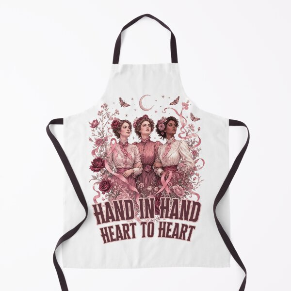 Item preview, Hand in Hand Heart to Heart Breast Cancer Support Art designed and sold by SedaMythica.