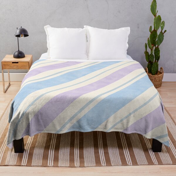 Item preview, Pastel Stripe Pattern – Blue Lavender Watercolor Stripes designed and sold by BROHLine Studio.