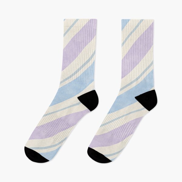 Item preview, Pastel Stripe Pattern – Blue Lavender Watercolor Stripes designed and sold by BROHLine Studio.