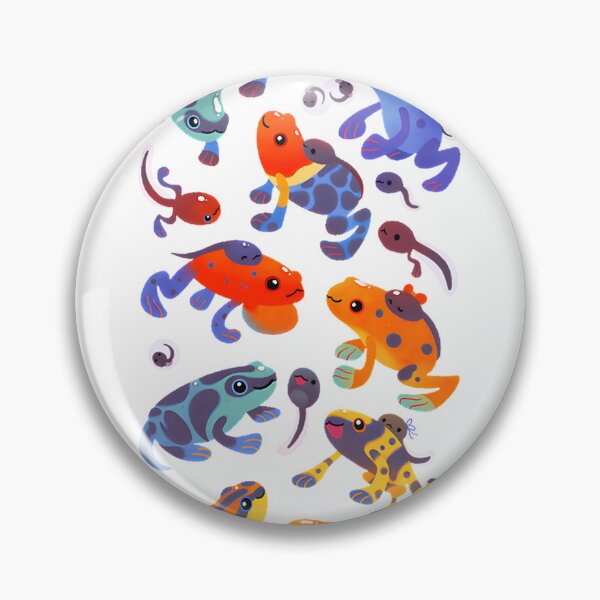 Item preview, Dark Poison Dart Frog Illustration with Vibrant Colors and Unique Patterns designed and sold by shehandilhara.