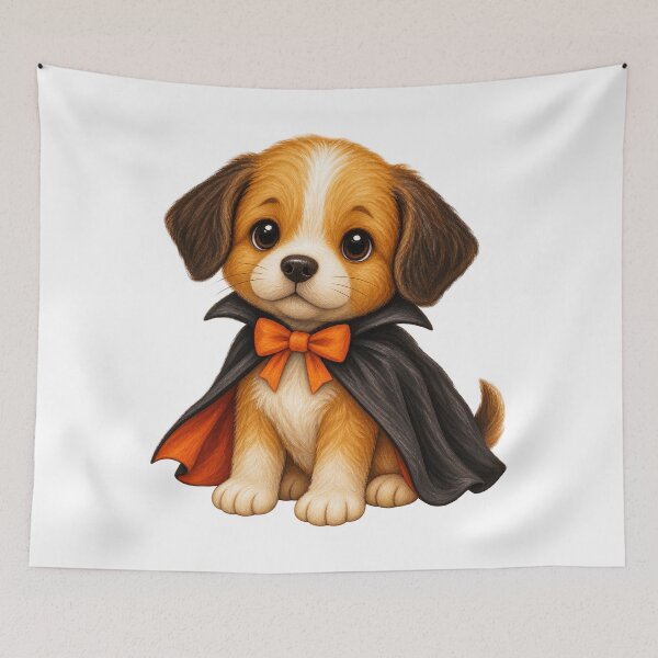 Item preview, The Little Vampire Pup | Cute Halloween Dog designed and sold by Whatever Works.