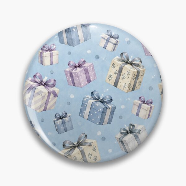 Item preview, Pastel Christmas Gift Pattern – Watercolor Presents designed and sold by BROHLine Studio.